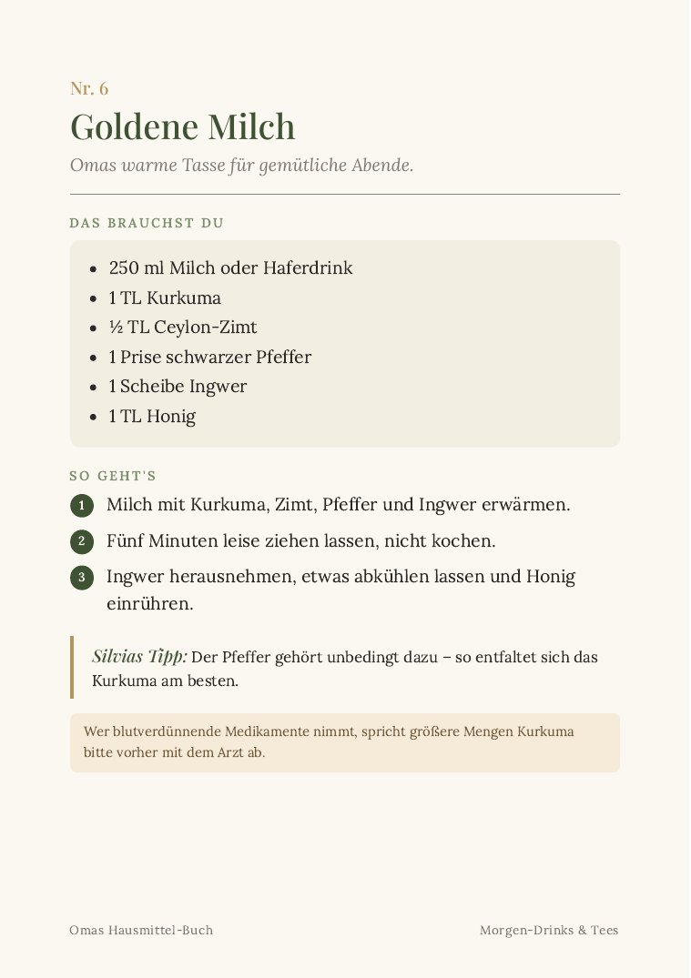 Rezept: Goldene Milch